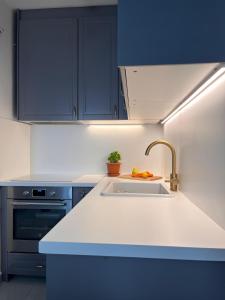 Kuchyň nebo kuchyňský kout v ubytování Apartment Eva