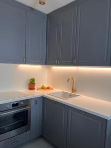 Kuchyň nebo kuchyňský kout v ubytování Apartment Eva