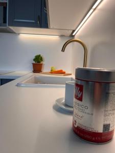 Kuchyň nebo kuchyňský kout v ubytování Apartment Eva