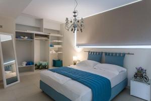 Postel nebo postele na pokoji v ubytování Chora Messinias Rent Apartments