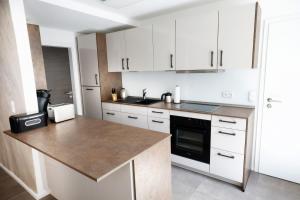 Kuchyň nebo kuchyňský kout v ubytování Ferienwohnung Lisa