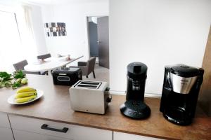 Kuchyň nebo kuchyňský kout v ubytování Ferienwohnung Lisa