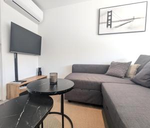 Μια τηλεόραση ή/και κέντρο ψυχαγωγίας στο Cosy 152 proche aéroport -gare-groupama stadium-lyon