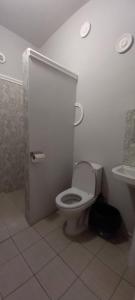 a bathroom with a toilet and a sink at HOTEL in Alaverdi in Alaverdi