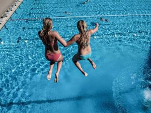 Πισίνα στο ή κοντά στο Alpenliebe Comfortable holiday residence