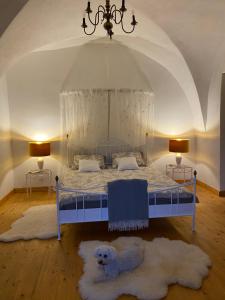 Posteľ alebo postele v izbe v ubytovaní Apartmán Modrý dom 1