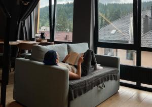 Istumisnurk majutusasutuses Baza Smart Hotel