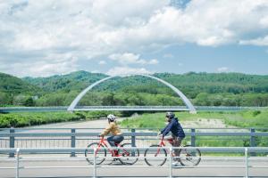 Radfahren an der Unterkunft ゲストハウスくしロコ oder in der Nähe