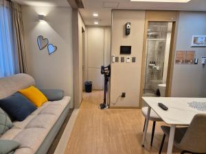 Posezení v ubytování The solid residence - Elbon the stay by haeundae