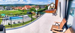 Nespecifikovaný výhled na hory nebo výhled na hory při pohledu z apartmánu