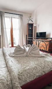 Postel nebo postele na pokoji v ubytování hotel Florian Sedlčany
