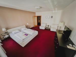 Postel nebo postele na pokoji v ubytování hotel Florian Sedlčany
