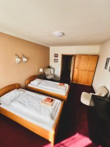 Postel nebo postele na pokoji v ubytování hotel Florian Sedlčany