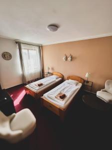 Postel nebo postele na pokoji v ubytování hotel Florian Sedlčany