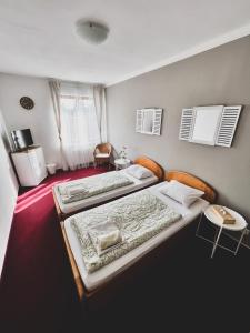 Postel nebo postele na pokoji v ubytování hotel Florian Sedlčany