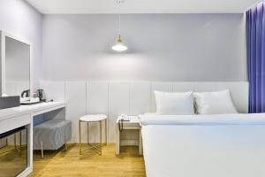 Kuchyň nebo kuchyňský kout v ubytování Hotel Langsam