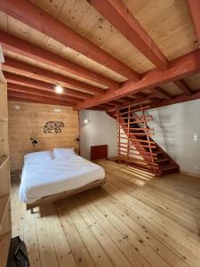 Postel nebo postele na pokoji v ubytování Gîte de la Grande Ourse