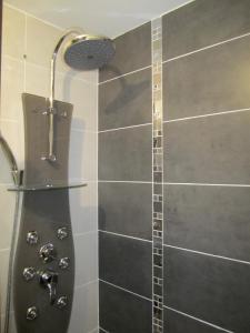 a shower with a shower head in a bathroom at Appartements Bordeaux Saint Michel in Bordeaux +51 photos