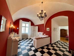 Ruang duduk di Schlosshotel Mailberg