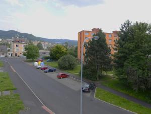 Widok na góry z tego pensjonatu