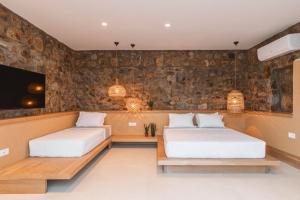 Χώρος καθιστικού στο Citadel Natural Stone Villa +151 φωτογραφίες