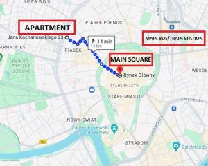 Zdjęcie z galerii obiektu Trendy Apartment Kochanowskiego Street w Krakowie