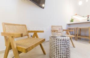 Телевизор и/или развлекательный центр в City Center Lux Apartment