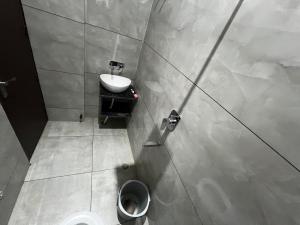 Koupelna v ubytování Hotel AJL