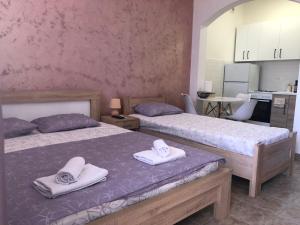Postel nebo postele na pokoji v ubytování Apartman Cmiljanic
