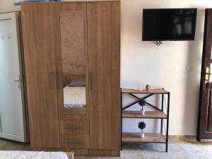 TV a/nebo společenská místnost v ubytování Apartman Cmiljanic