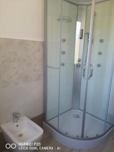 Koupelna v ubytování B&b Ajo' a mulinu Teulada