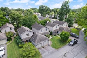 an aerial view of a residential neighborhood with houses at 5 Minutes from Hospitals and UK! in Lexington