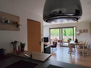 Kuchyň nebo kuchyňský kout v ubytování Janas Bolzano Mountain Apartment