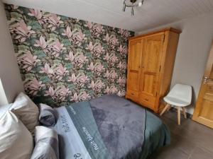 Кровать или кровати в номере Gîte Alsace en vue