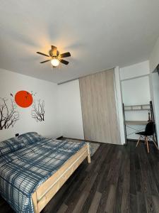 Postel nebo postele na pokoji v ubytování Holi Studio