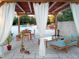 Patio nebo venkovní prostory v ubytování Trulli Chirulli