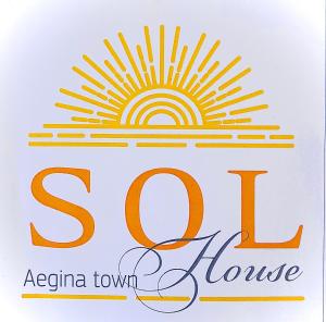 a sign for the sun activia town house at SOL Aegina Town House in Egina