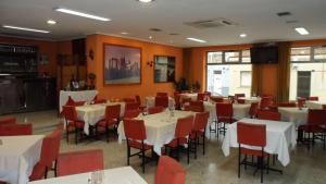 Restaurace v ubytování Hostal Coruña