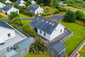 an aerial view of a house with a fence at Brittas Bay Holiday Park No 18 by Trident Holiday Homes in Brittas Bay