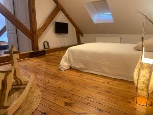 TV/trung tâm giải trí tại Maison de la ferme des Bonnevals