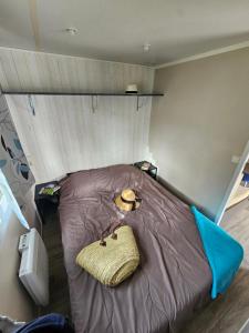 Postel nebo postele na pokoji v ubytování Camping Le Dolium