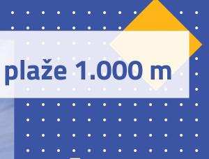 a poster with the text pizza m at Dale apartment 61 in Budva