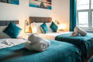 Stylish Apartment with WIFI and easy access to Central London客房内的一张或多张床位