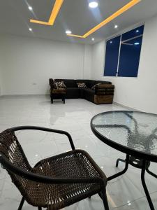 Posezení v ubytování Hostal Las Orquideas 2