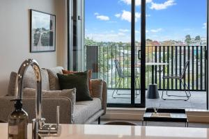 Μπαλκόνι ή βεράντα στο Urban Rest Sylvia Park Apartments