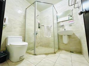 Koupelna v ubytování Monkey Travel B&B
