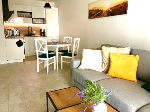 Η κουζίνα ή μικρή κουζίνα στο Apartament Boho #Basen#Sauna#Siłownia#Garaż