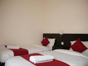Uma cama ou camas num quarto em Hotel Nevis
