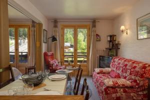 Χώρος καθιστικού στο Résidence le Chardonnet G - Happy Rentals