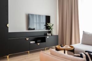 Televízia a/alebo spoločenská miestnosť v ubytovaní Flatbook - City Center Apartments Granaria I